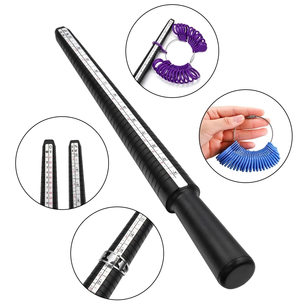 Jewelry Making Kit Professional - Professionelle Schmuckwerkzeuge Ring Gauge Dorn Stick