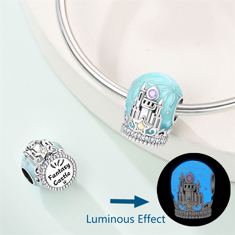 Jewelry Making Newcastle - Neue Original 925 Silber Blaue Traumschloss-Charms
