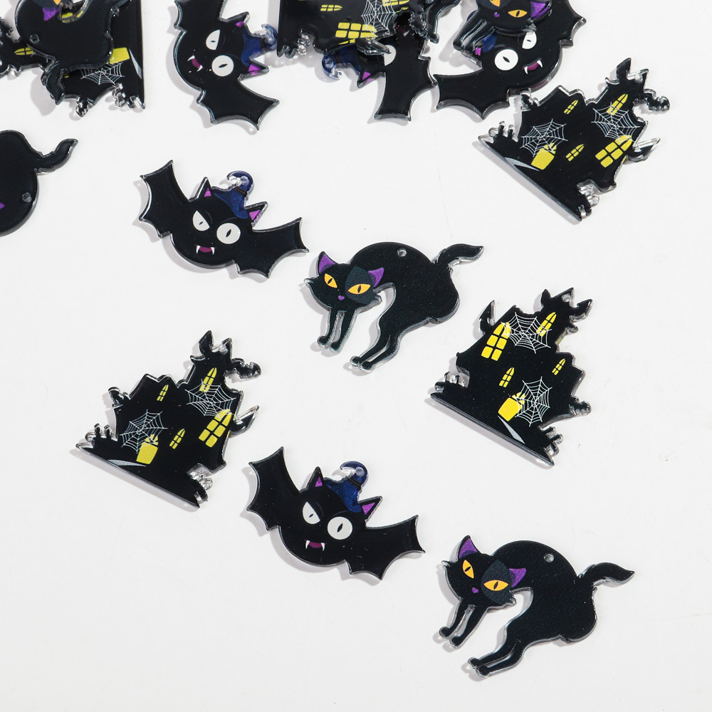 Jewelry Making Newcastle - Acryl Halloween Charms Neue Gothic Schwarze