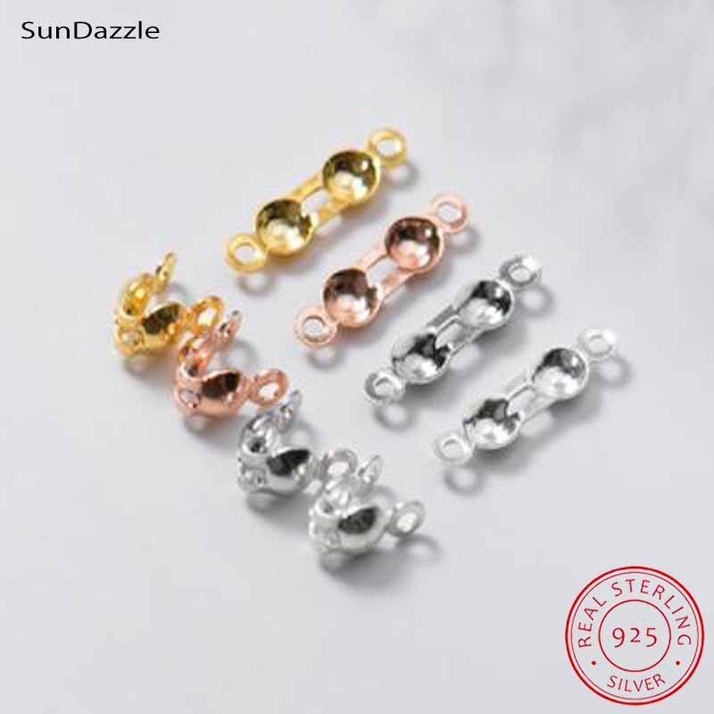 Jewelry Making Factory - 4 Stück Echte Reine 925 Sterling