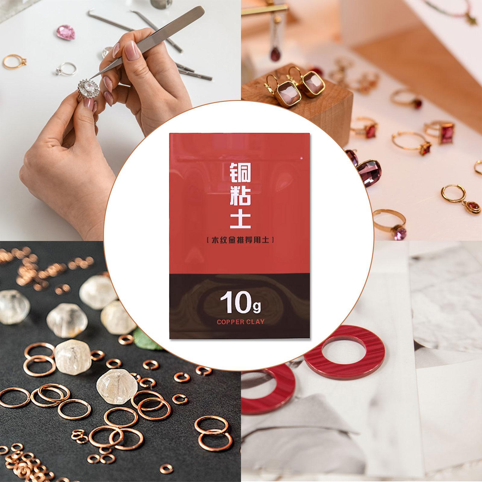 Jewelry Making Kit Professional - Schmuckherstellung Ton-Set Professionelles Kupfer-Metallton-Kit für Anfänger