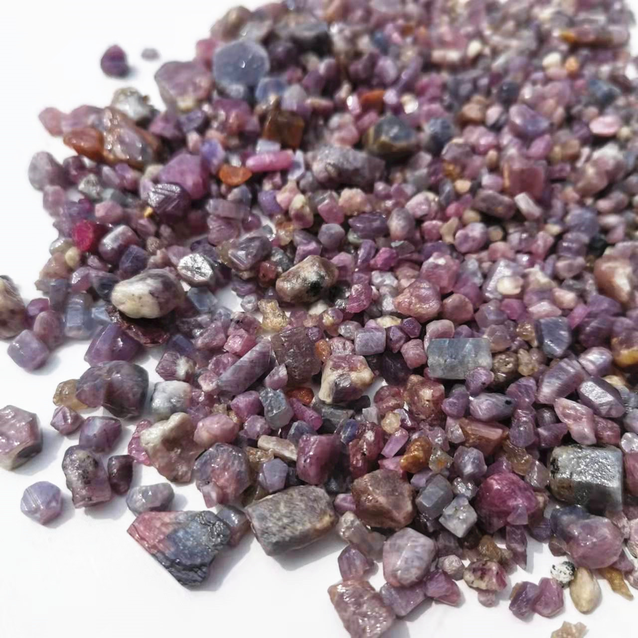 Jewelry Making Raw Materials - Natürliche Raw Lila Korund steine grobe