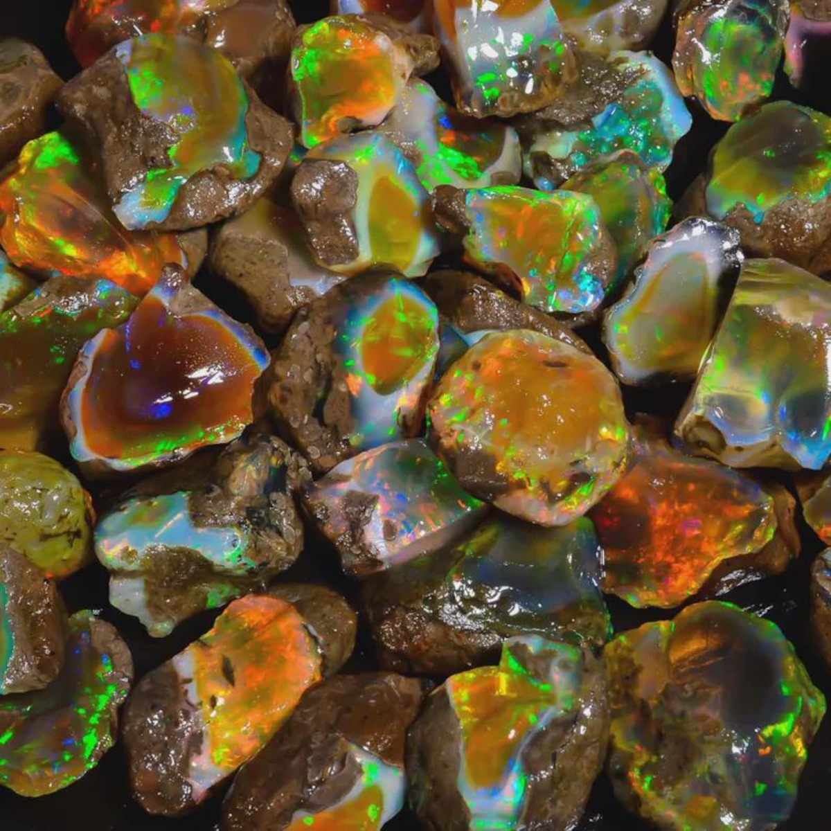 Jewelry Making Raw Materials - 25-80CT Echter Äthiopischer Welo Opal Roh
