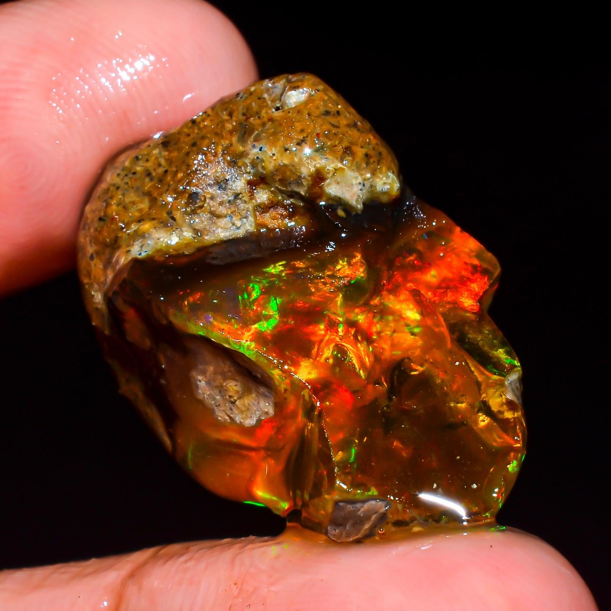 Jewelry Making Raw Materials - Natürlicher Äthiopischer Opal Roh 25-80CT Unbearbeiteter