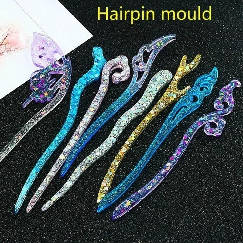 Jewelry Making With Resin - Neue Transparente Haarnadel Silikon Spezielle Form