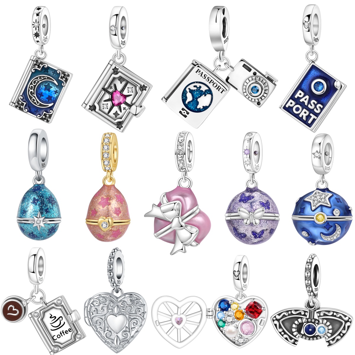 Jewelry Making Books - MISEFF S925 Sterling Silber Charm Anhänger