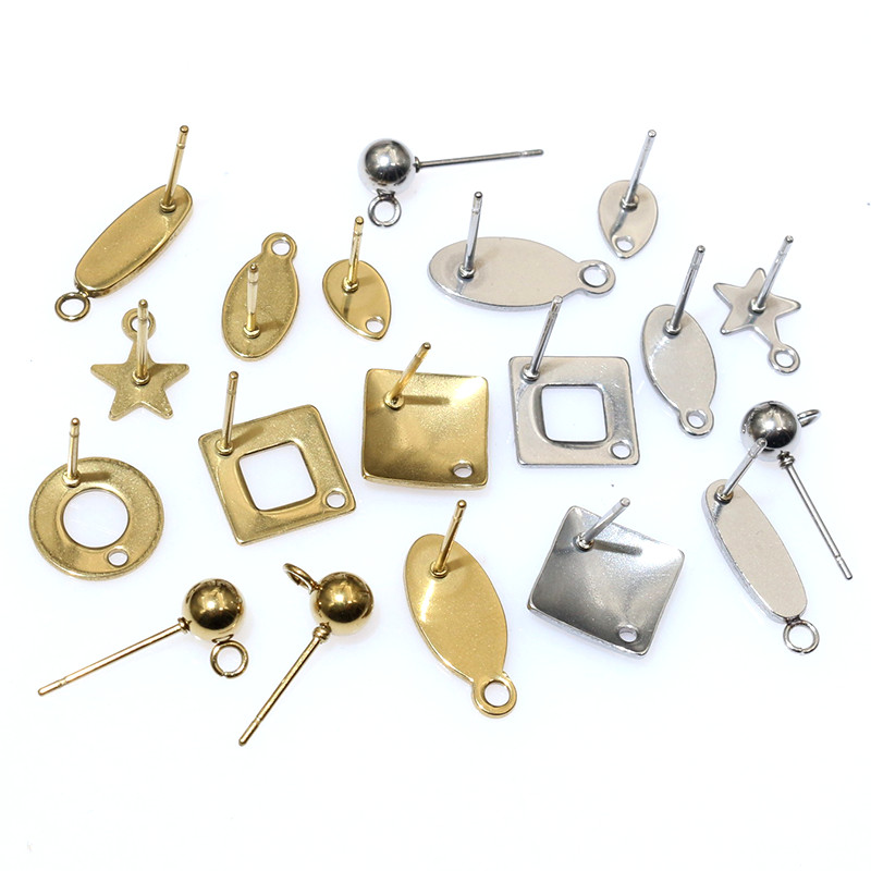 Jewelry Making Earring Supplies - 20 Stück Edelstahl Handwerk Ohrring Studs