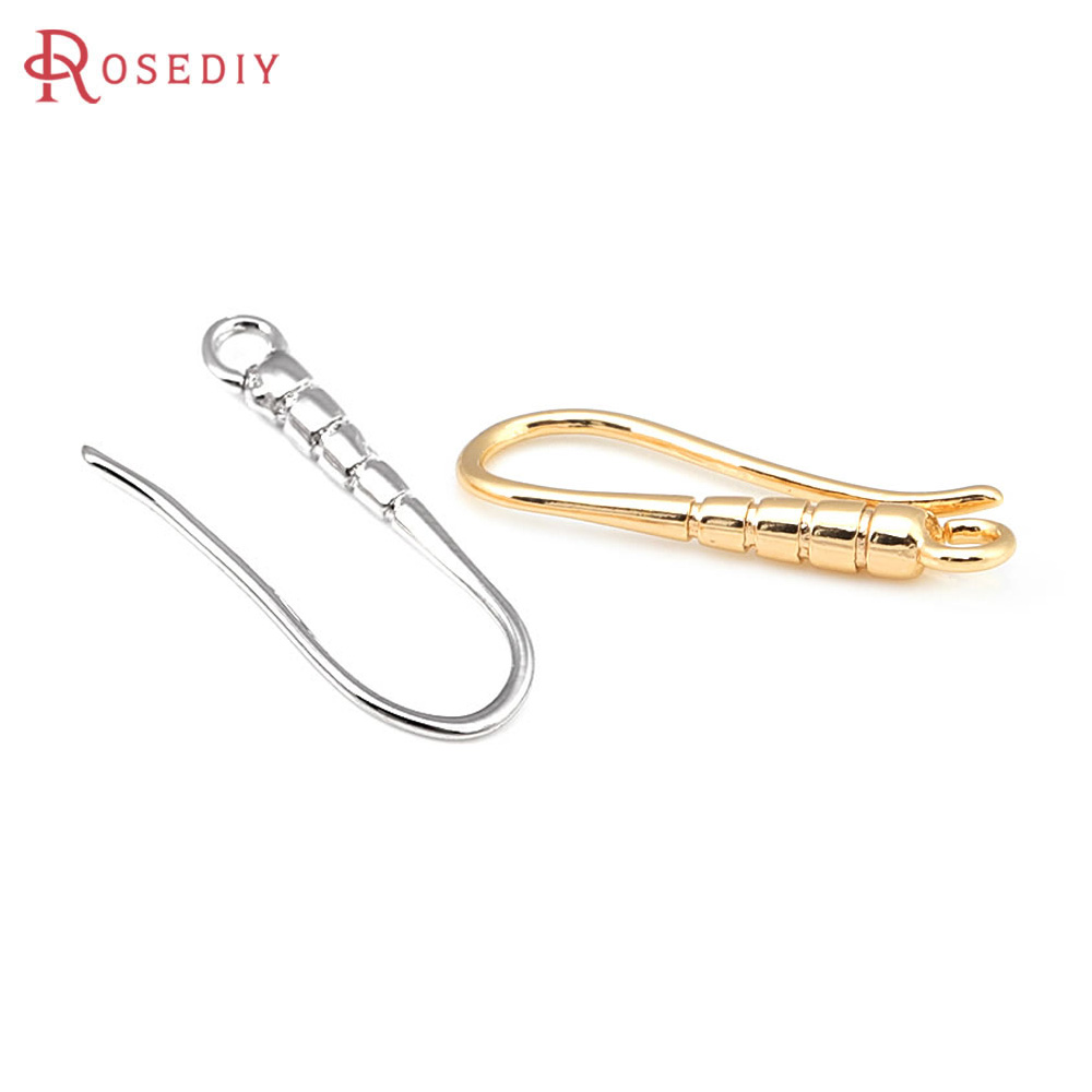 Jewelry Making Earring Supplies - 10PCS 19,5x7MM 18K Gold Farbe Messing