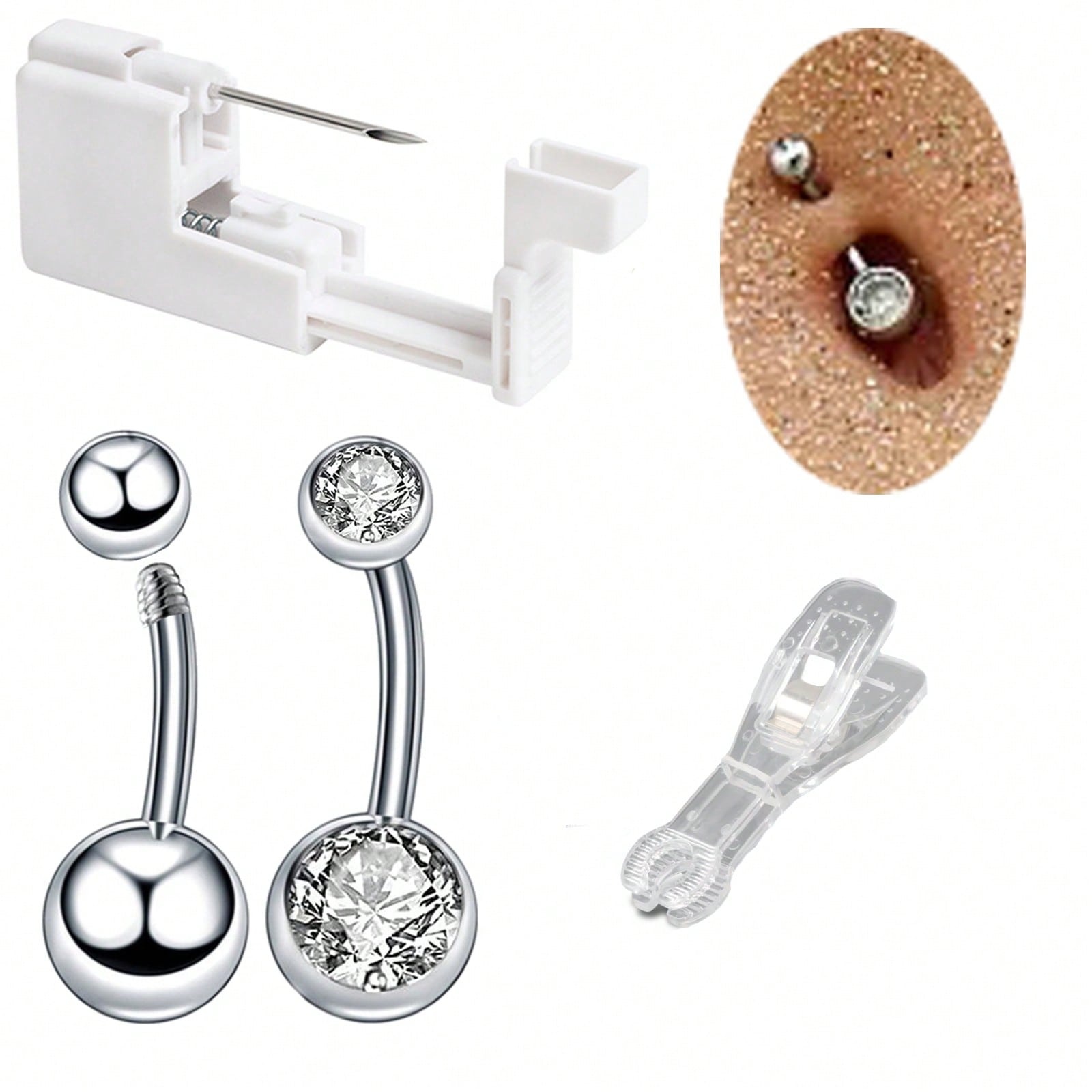 Jewelry Making Kit Professional - 4pcs/Sets Professionelles Body Piercing Kit für