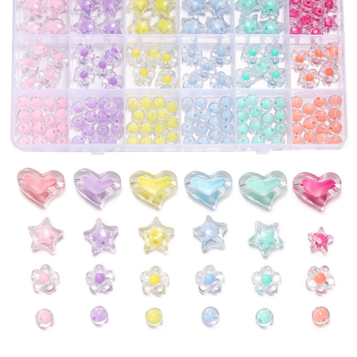 174 teile/schachtel Herz Acryl – Jewelry Making Birthday Party Bewertung und Preis