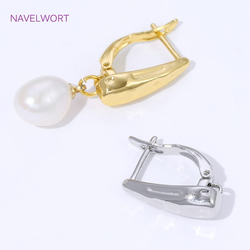 18K vergoldete, glatte Ohrring – Jewelry Making Earring Supplies Bewertung und Preis