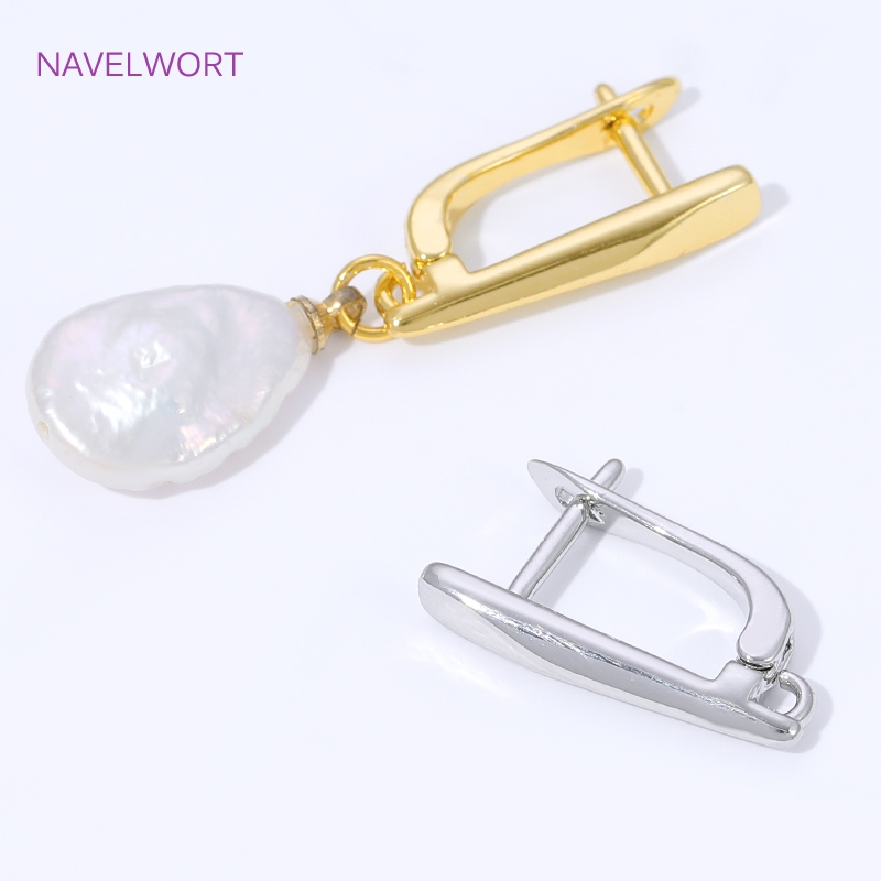 18K vergoldete, glatte Ohrring – Jewelry Making Earring Supplies Bewertung und Preis