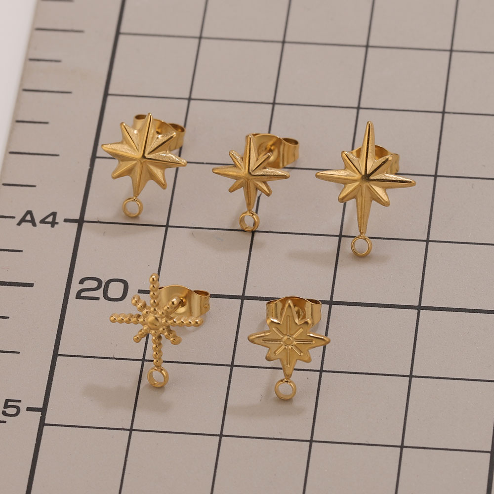 6 Stück Edelstahl-Stern-Ohrste – Jewelry Making Course Bewertung und Preis