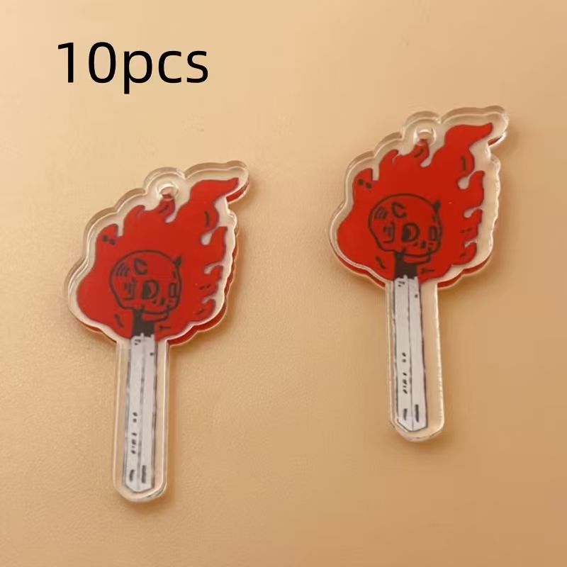 10 Stück Acryl-Totenkopf-Anhän – Jewelry Making Factory Bewertung und Preis