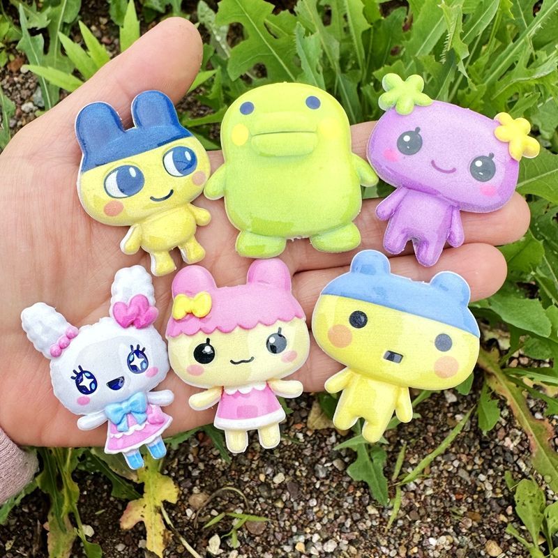 45mm Cartoon-Tamagotchi doppel – Jewelry Making Parts Bewertung und Preis