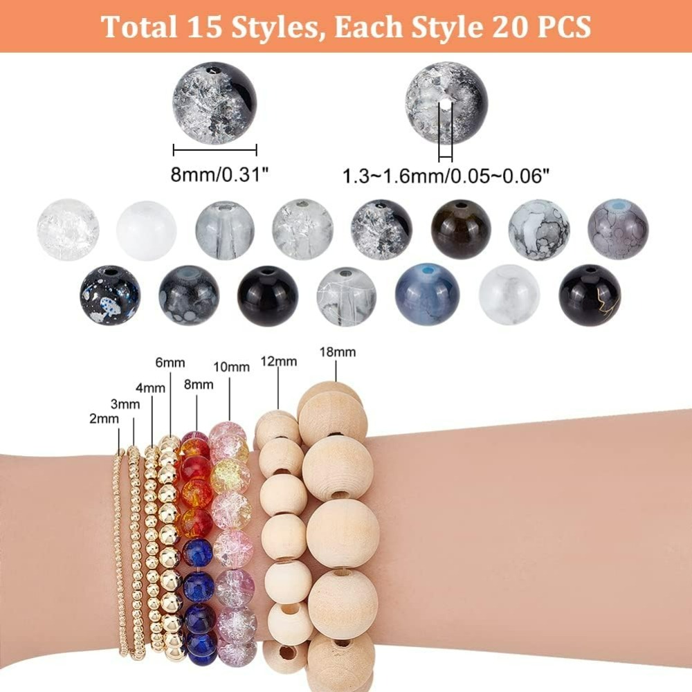300 Stück 8 mm schwarze Glaspe – Jewelry Making Course Bewertung und Preis