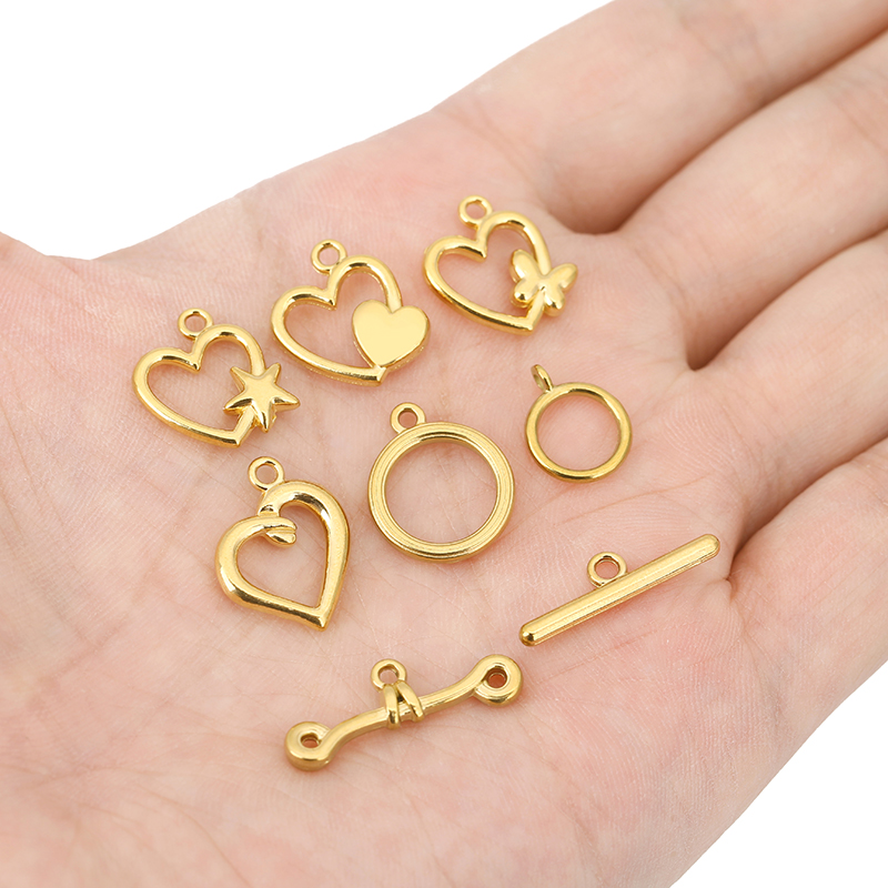 5 Sets PVD-beschichtete, langl – Jewelry Making Parts Bewertung und Preis
