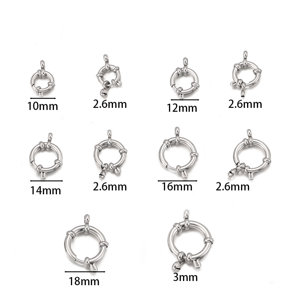 2 Stück Edelstahl Runde Federv – Jewelry Making Parts Bewertung und Preis