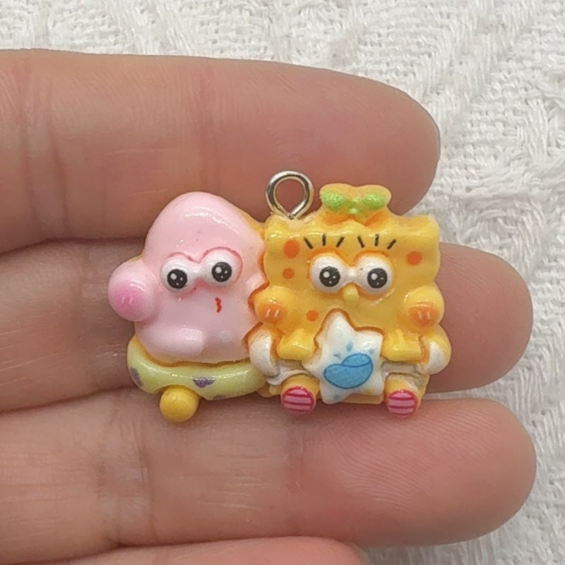 10 Stück Cartoon-Harzanhänger, – Jewelry Making With Resin Bewertung und Preis