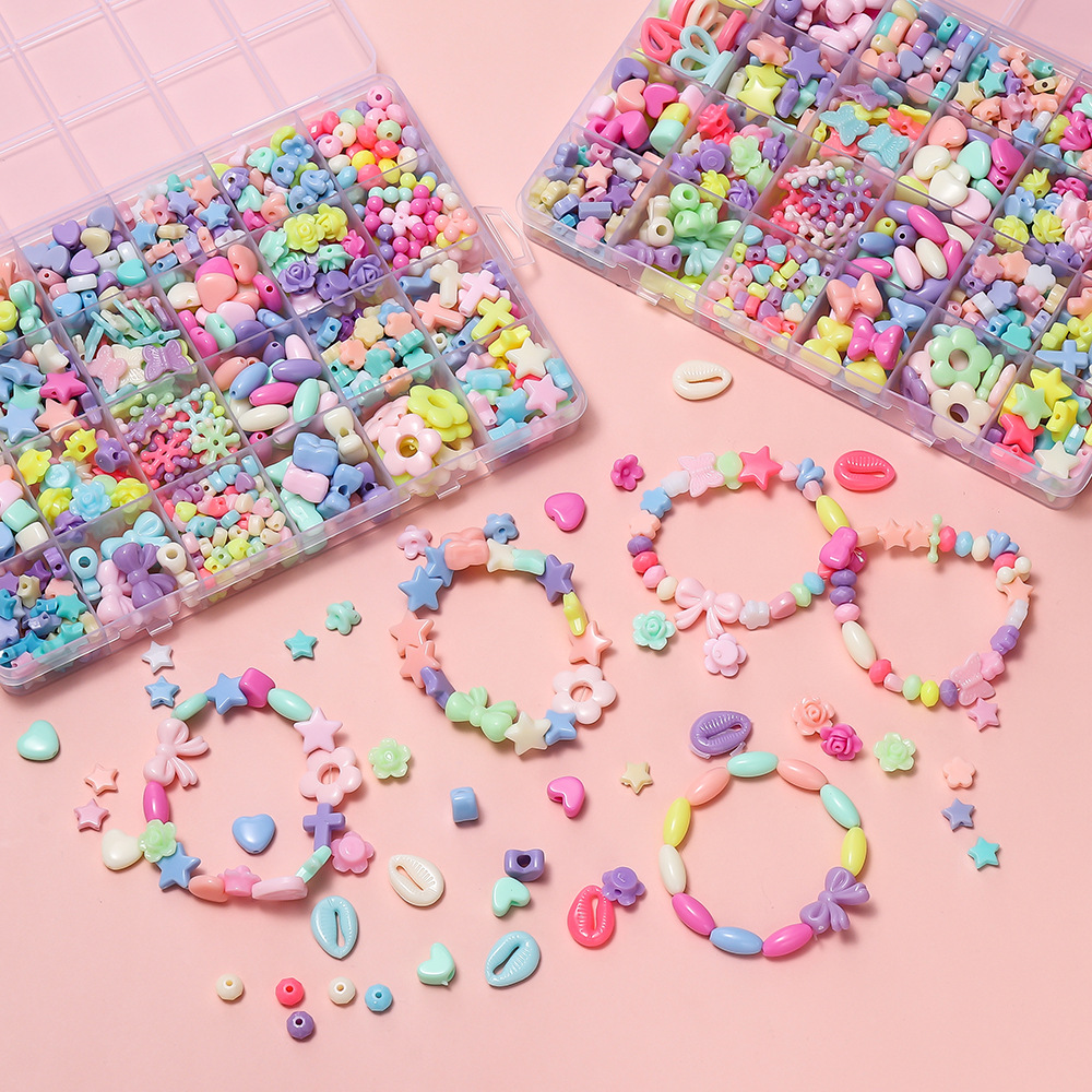 1 Box Bunte Acryl-Pony-Perlen, – Jewelry Making Birthday Party Bewertung und Preis