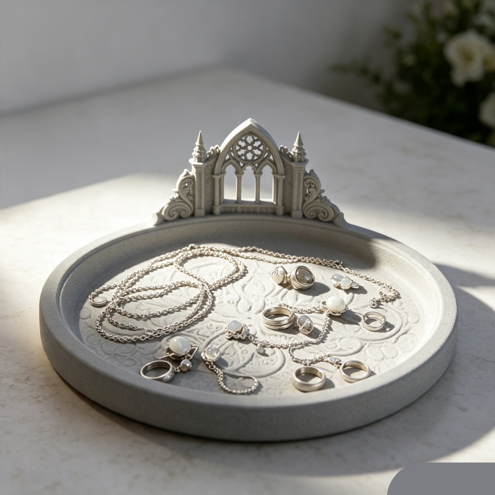 3D-gedrucktes weißes gotisches – Jewelry Making Desk Bewertung und Preis